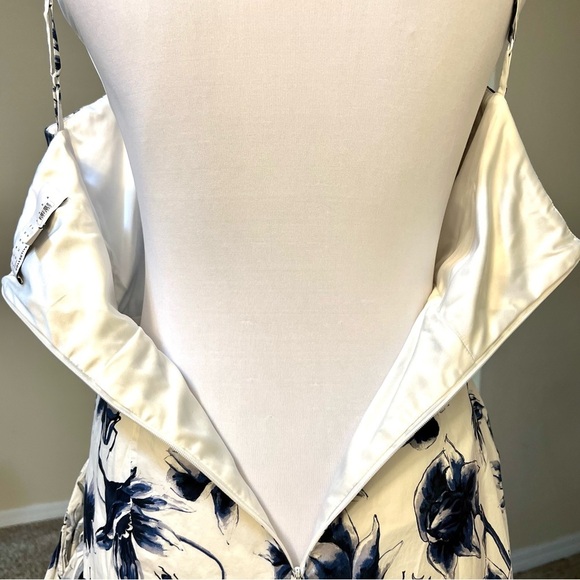 OSMAN Beetle Floral Ruffle fluttered Mini Dress cottagecore coquette womens 6 - Picture 10 of 14